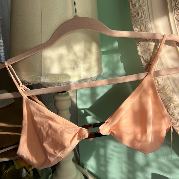 NWOT TAVIK swimwear peach triangle top - Picture 1 of 2